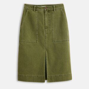 Alex Mill - Neil Recycled Midi Skirt - Olive